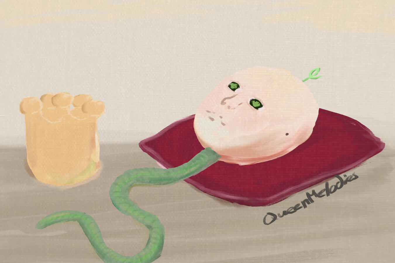 Me as a baby (painting look)