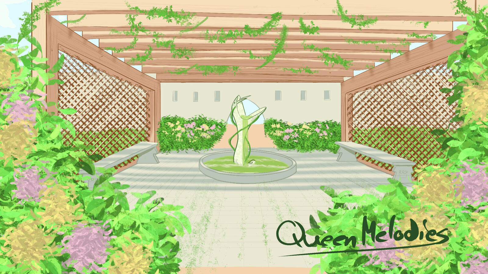 Background of a court